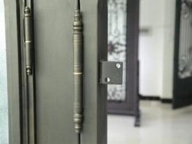LIKE Metal wrought iron gate brackets showing a range of heavy-duty steel mounting brackets, decorative scroll brackets, hinge plates, and corner braces with powder-coated black finish, designed for secure installation and ornamental enhancement of custom wrought iron gates, fences, and entry systems.