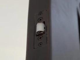 LIKE Metal roller catch featuring a durable metal housing with a spring-loaded steel roller mechanism, designed for smooth latching and secure closure of cabinet doors, interior doors, and wardrobe doors, with a compact profile and corrosion-resistant finish.
