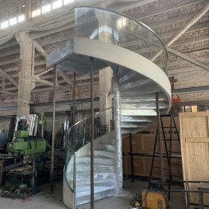 LIKE Metal staircase processing factory showing a large-scale manufacturing facility