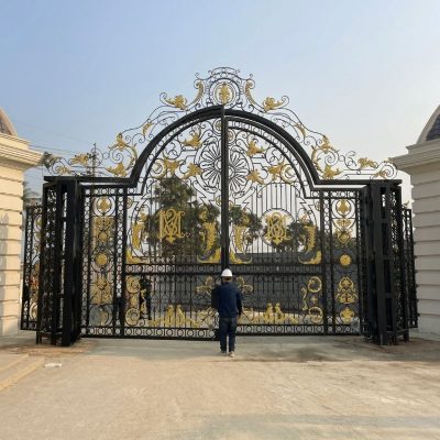 simple wrought iron gates