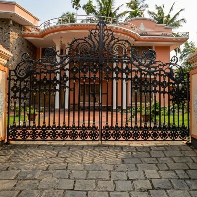 wrought iron garden gate