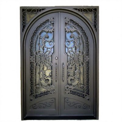 wrought iron security door