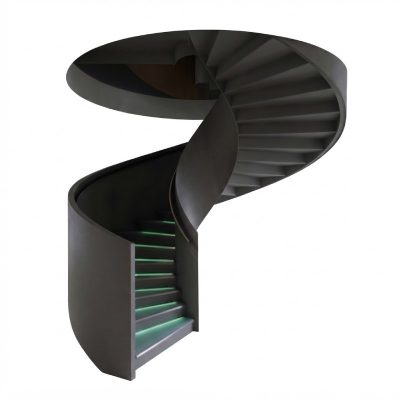 Steel spiral staircase