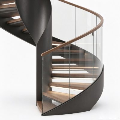 Helical All Steel Spiral Staircase