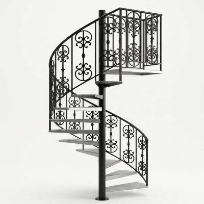 Iron Style Steel Spiral Staircase