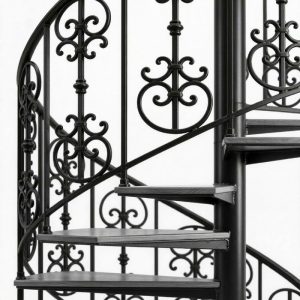 Iron Style Steel Spiral Staircase